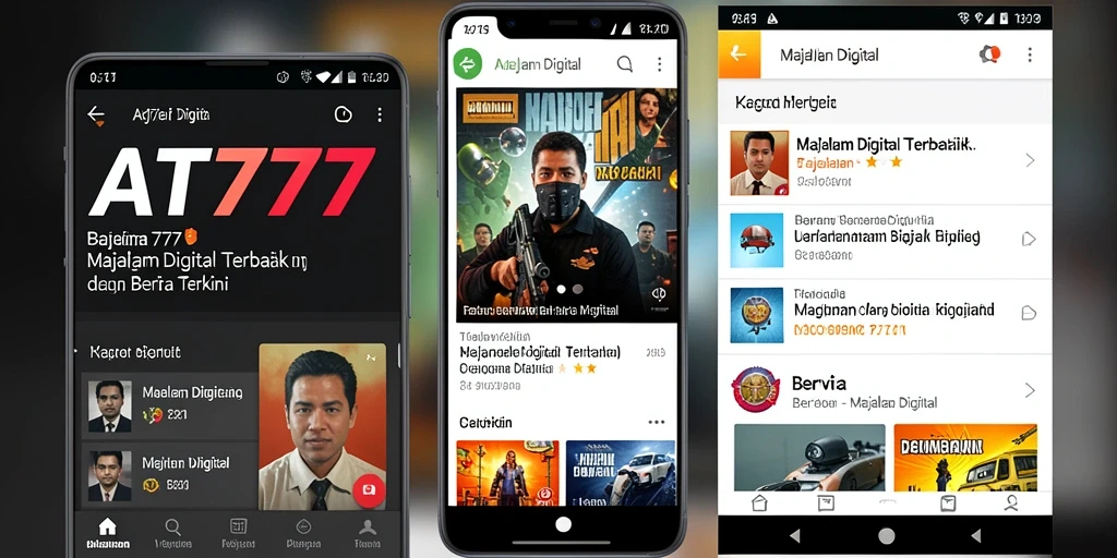 Tampilan antarmuka AT777 yang modern dan user-friendly.