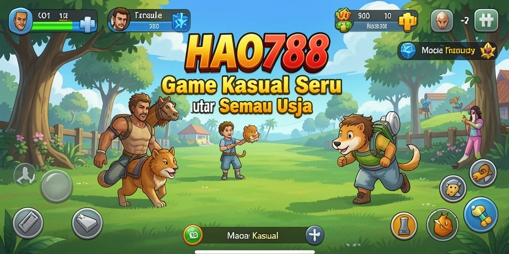 Tampilan antarmuka HAO788 yang penuh warna dan dinamis.