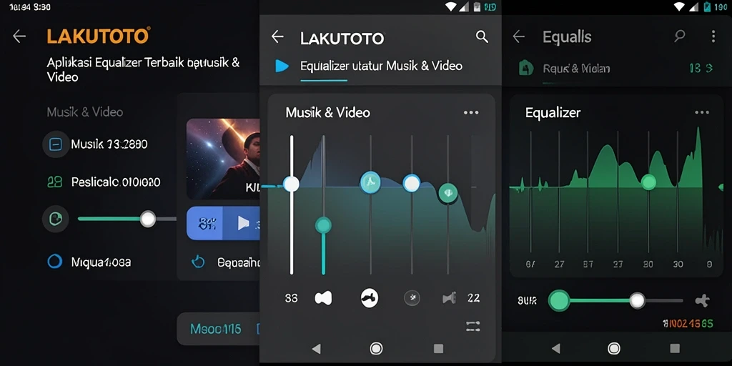 Antarmuka pengguna LAKUTOTO yang menarik dan intuitif untuk pengaturan Equalizer.