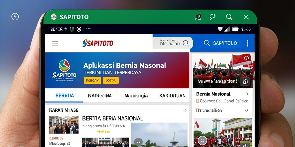 Tampilan antarmuka <strong>SAPITOTO</strong> yang sederhana dan informatif.