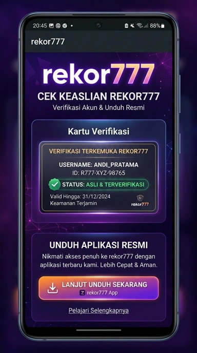 Halaman Resmi Rekor777 untuk Pengguna Android Indonesia